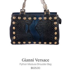 Gianni Versace python shoulder bag